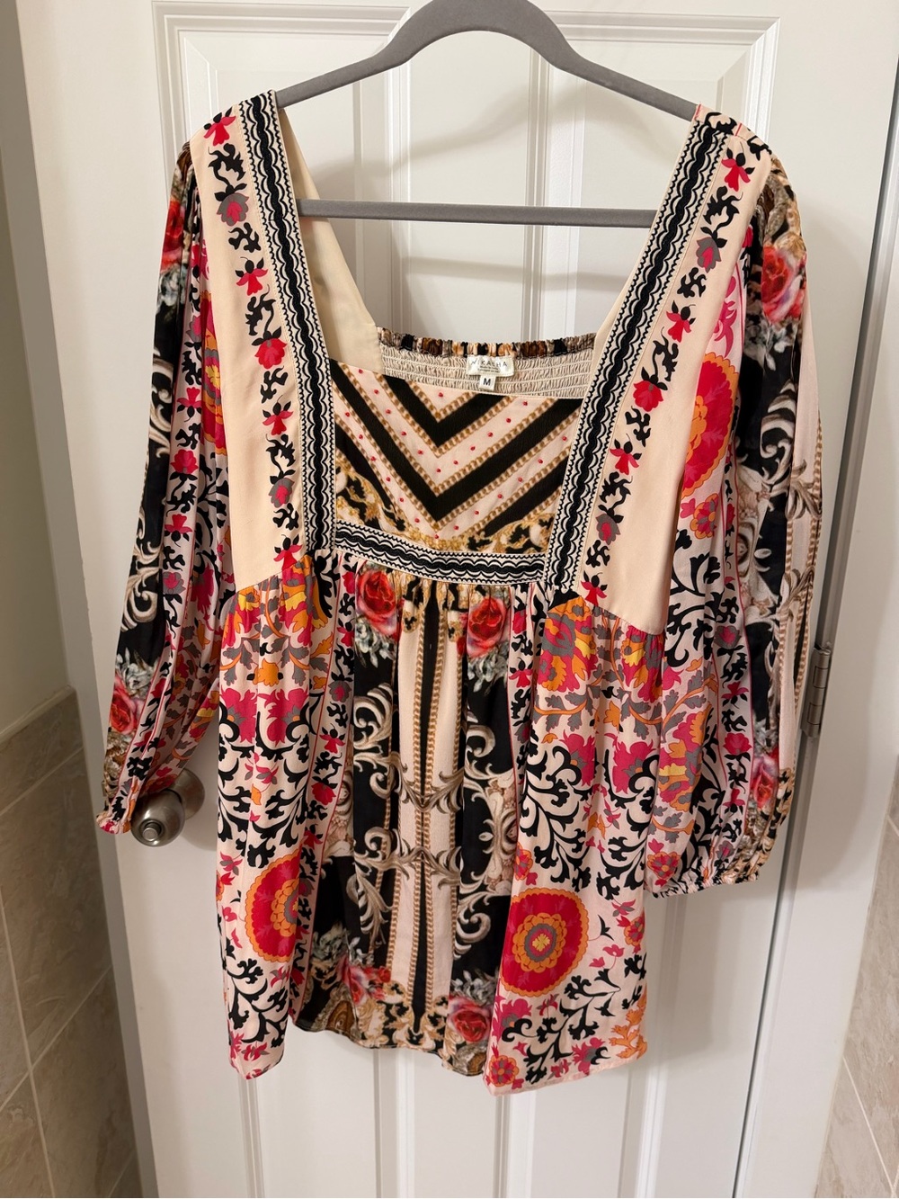 Groovy Anthropologie Nikasha Babydoll Mini Dress with Beading